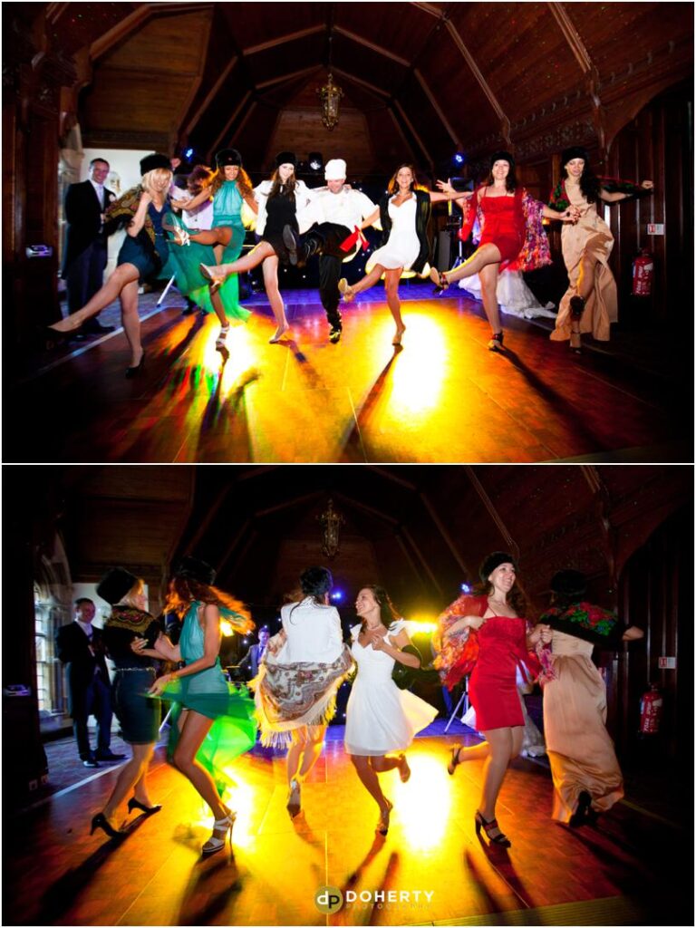 Ettington Park Wedding Partying and dancing