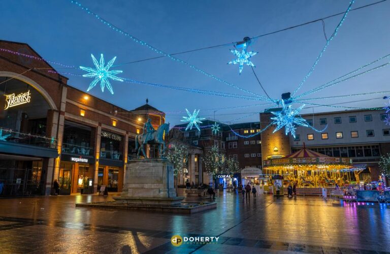 Christmas lights in Coventry