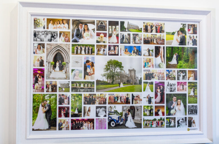 Framed Wedding Collage Designed